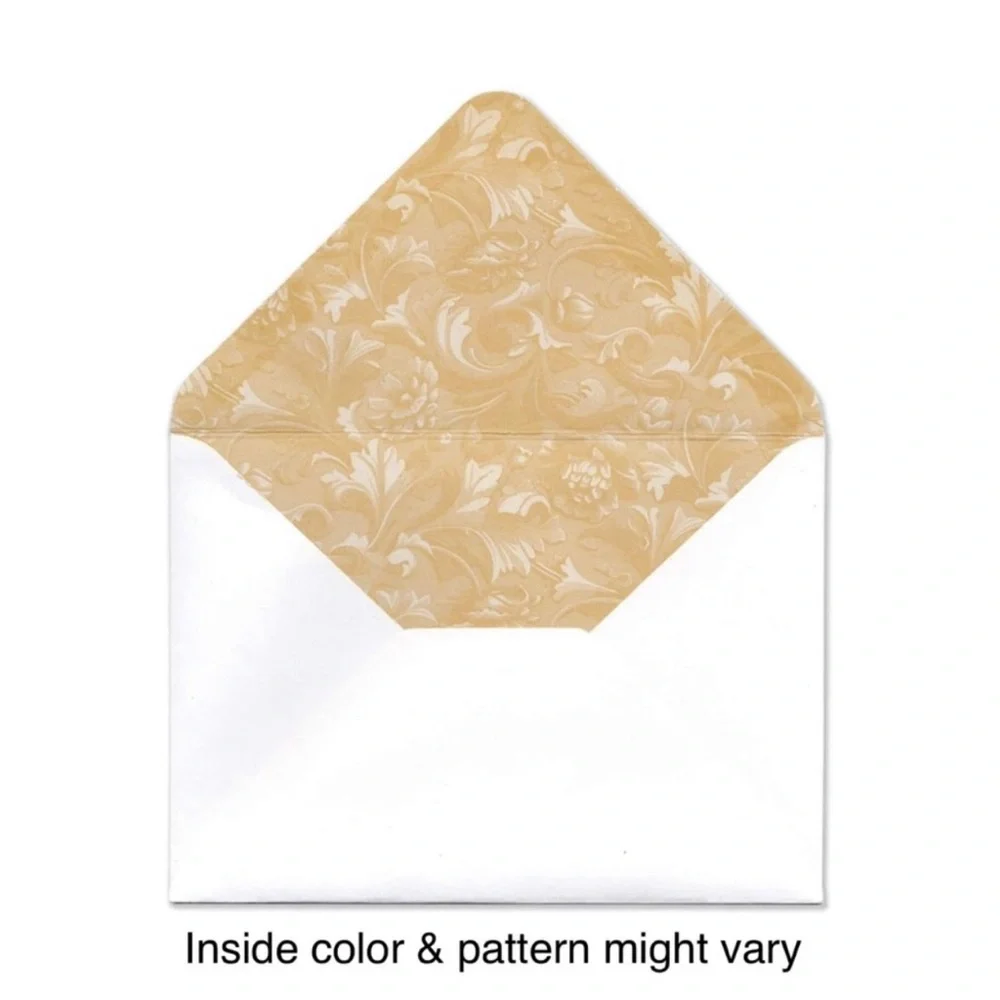 Punch Studio Single (1) Embellished 3D Die-Cut Card: Vintage Wedding (58798)